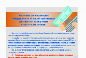 Межрайонная инспекция Федеральной налоговой службы №1 по Хабаровскому краю информирует