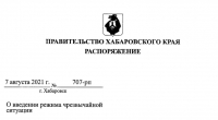 В Хабаровском крае из-за паводков в границах нескольких районов введен режим ЧС