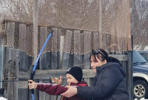 Товарищеская встреча спортсменов сборной Ульчского района по национальным видам спорта и Северному многоборью с воспитанниками секции Северное многоборье п. Де-Кастри