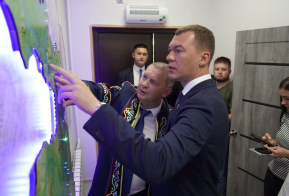Михаил Дегтярев с рабочей поездкой побывал в Ульчском районе