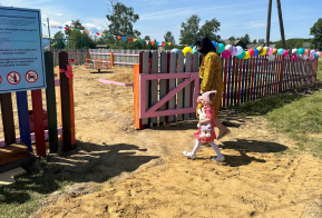 В селе Солонцы прошла торжественная церемония открытия спортивно-игровой площадки 