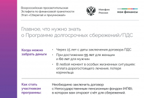 Главное, что нужно знать о Программе долгосрочных сбережений (ПДС)